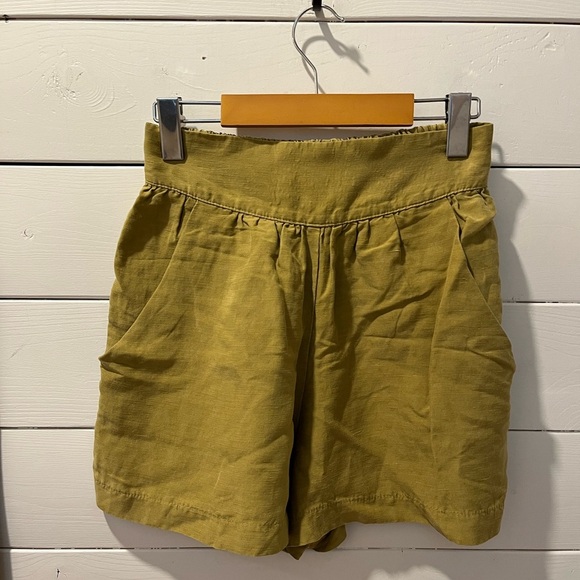 High-Waisted Mustard Shorts – Cokluch – XS - Picture 1 of 7